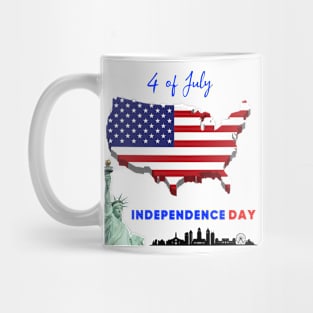 4 for July Independence Day Mug